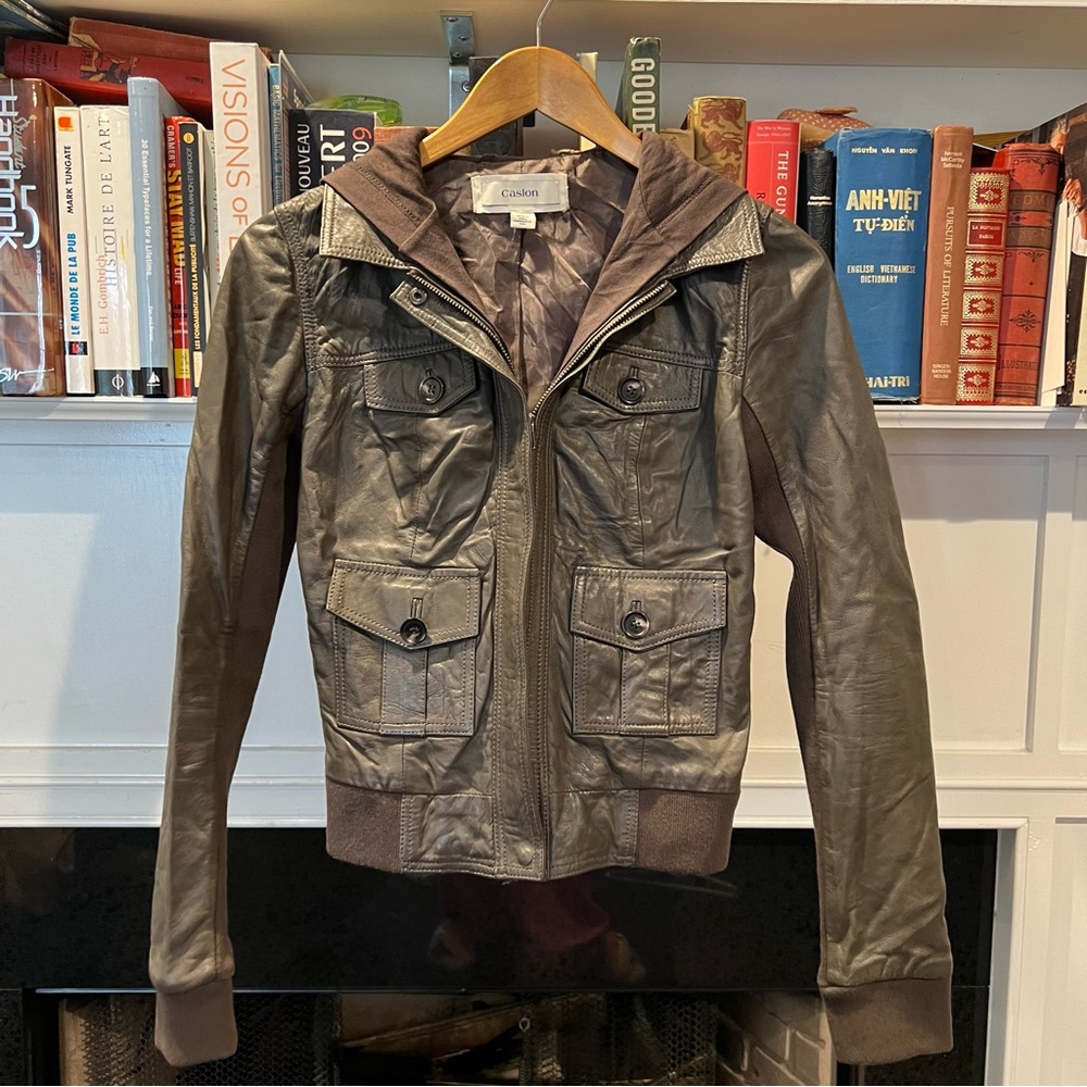 Caslon Women’s Leather Jacket